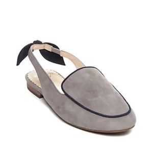 Crown & Ivy Leather Sling Back Flats, Size 9.5